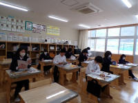 s-1年テスト勉強中